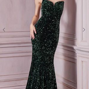 Black Sequin Cinderella gown 2XL